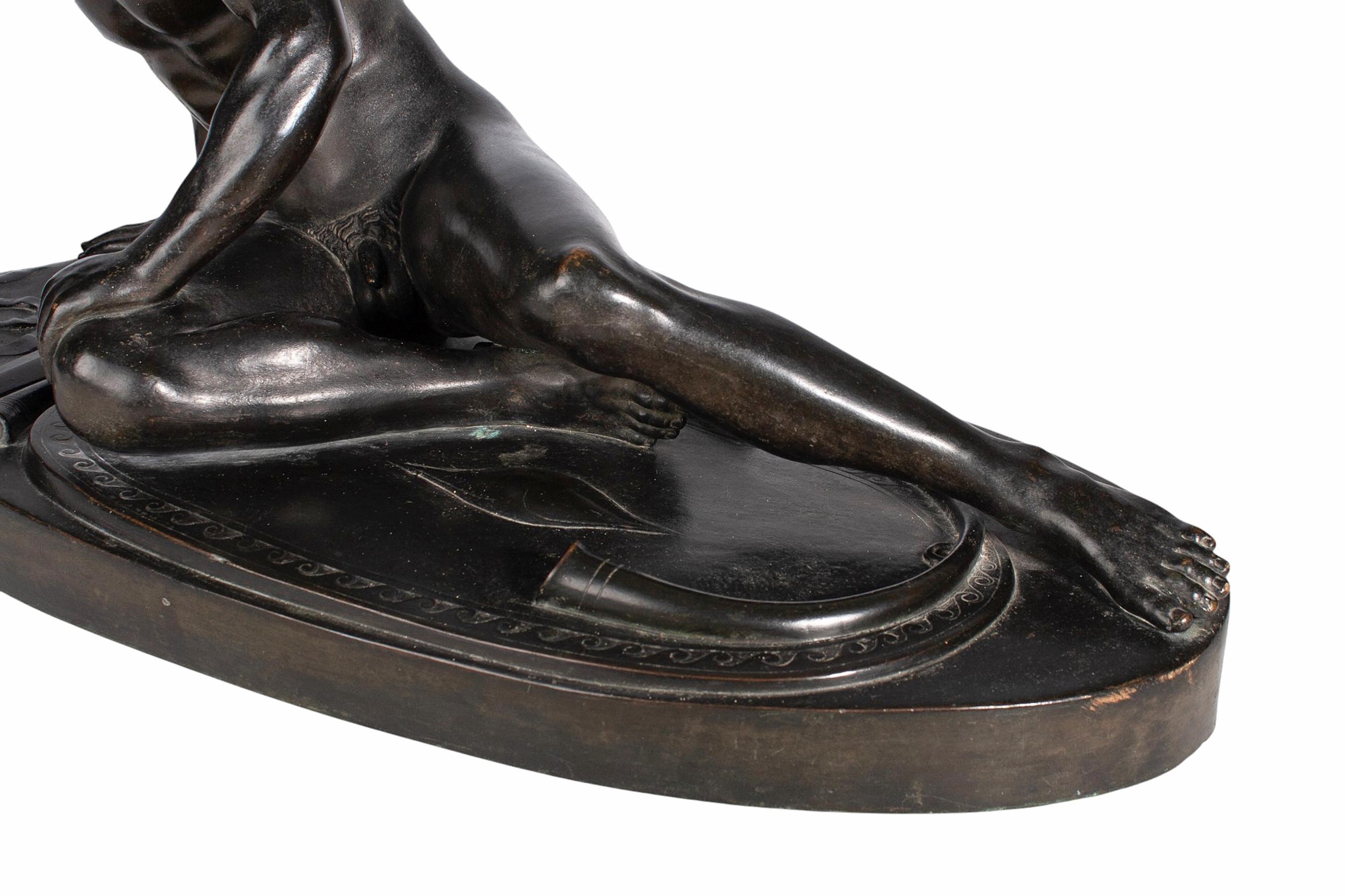 Mitte des 19. Jahrhunderts Grand Tour Bronzeskulptur 