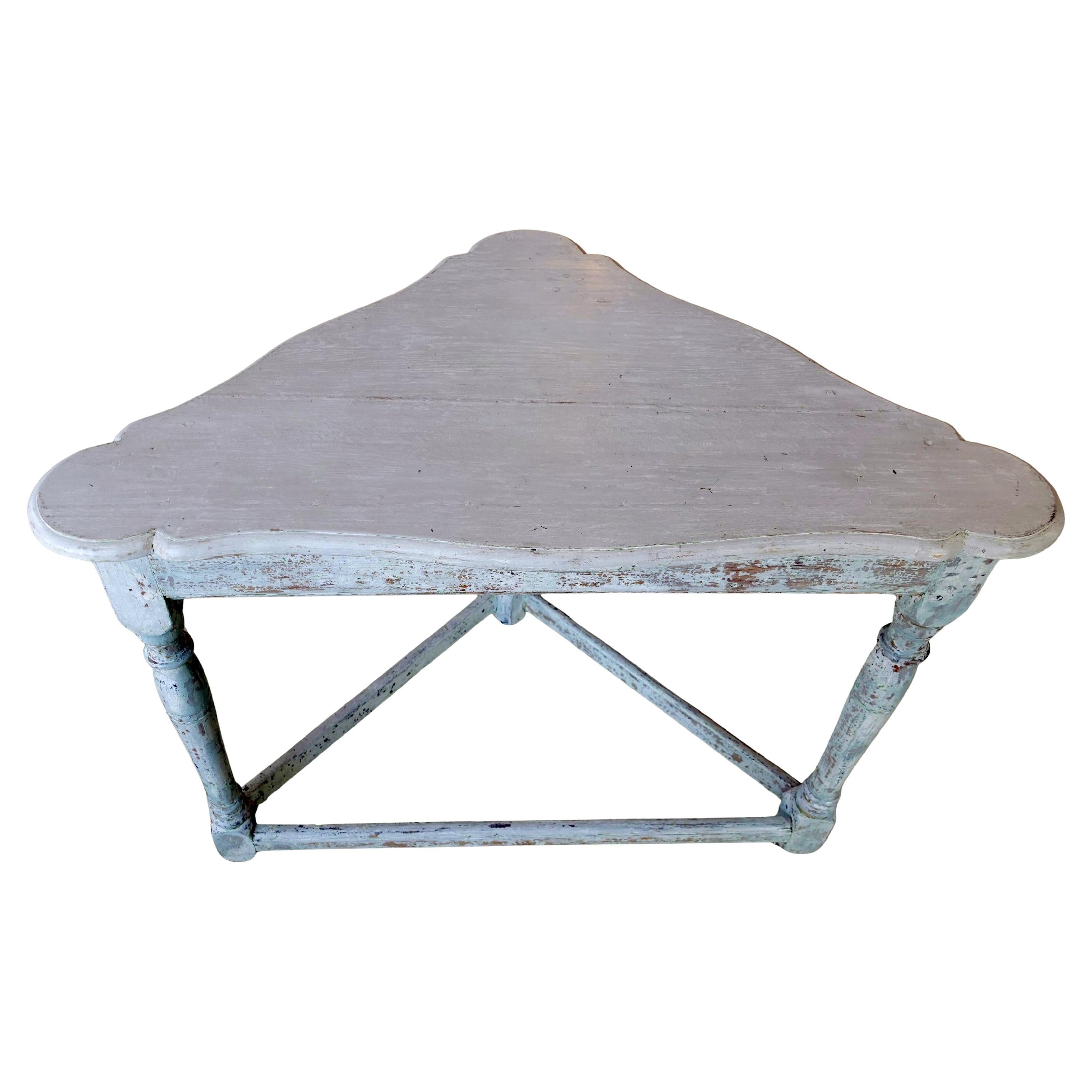 Mid-19th century Gustavian Corner Table