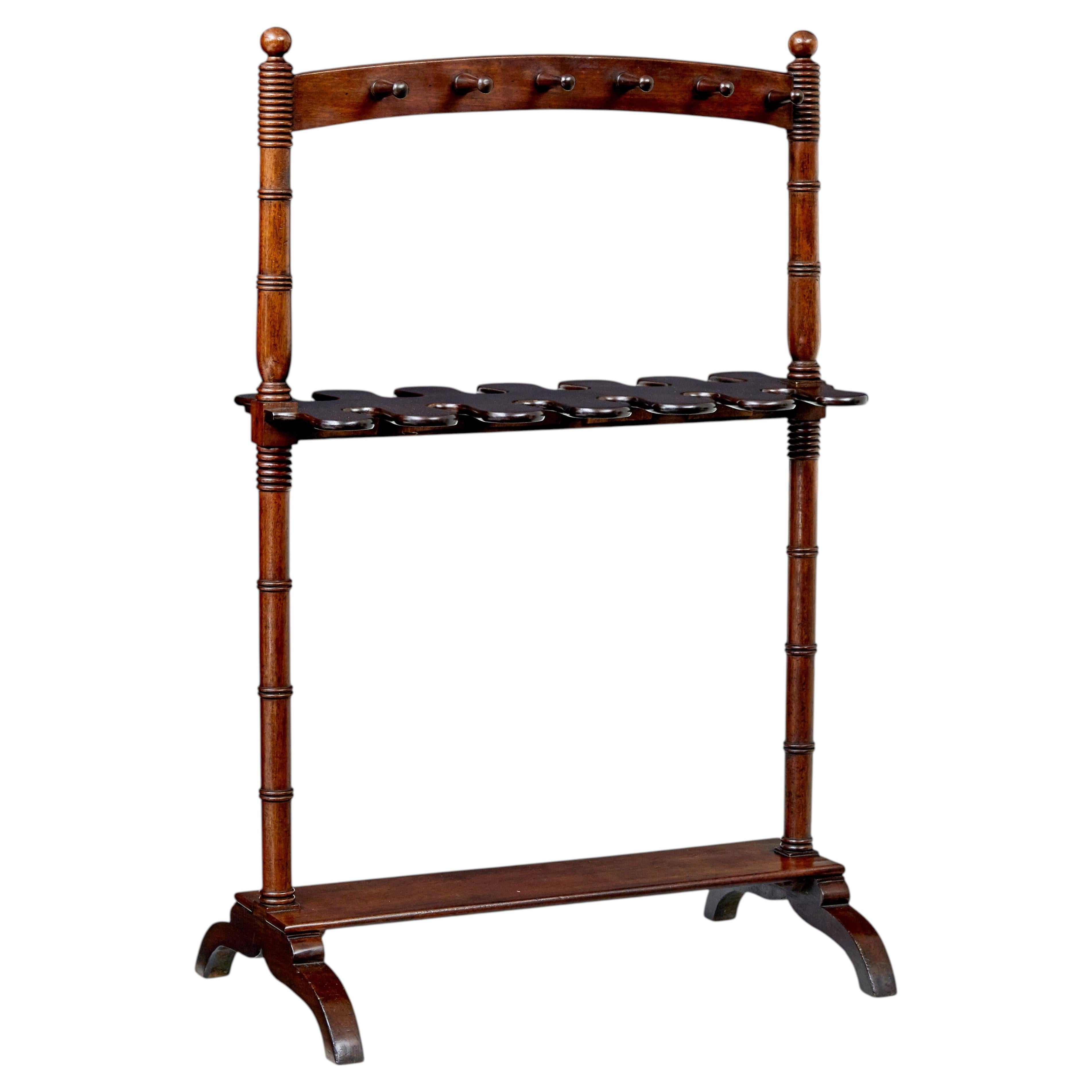 Mid 19th century hand carved boot stand