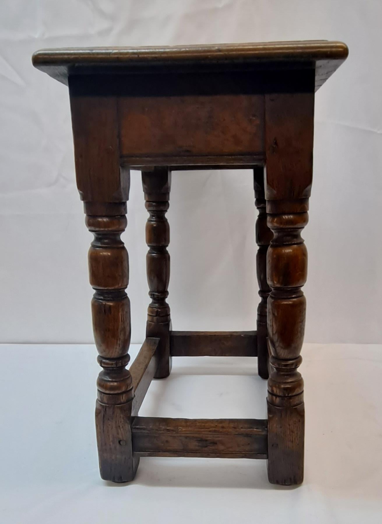 Mid 19th Century Hand Made Oak Bench / Side Table, C.1850 For Sale 7