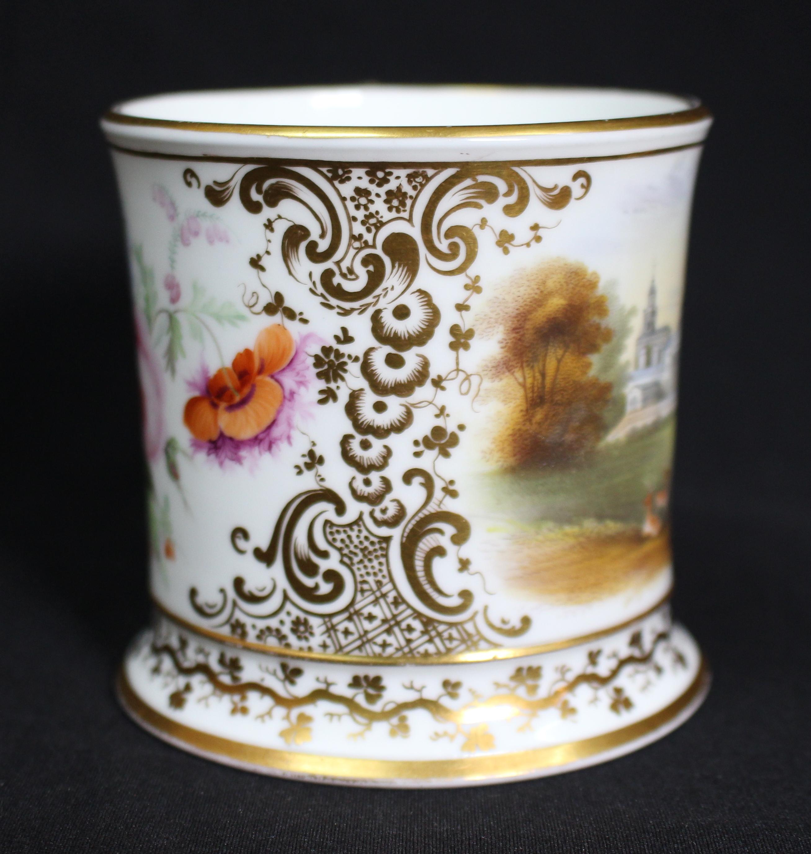 Mid-19th Century Hand-Painted Worcester Porcelain Mug George Sparks 3