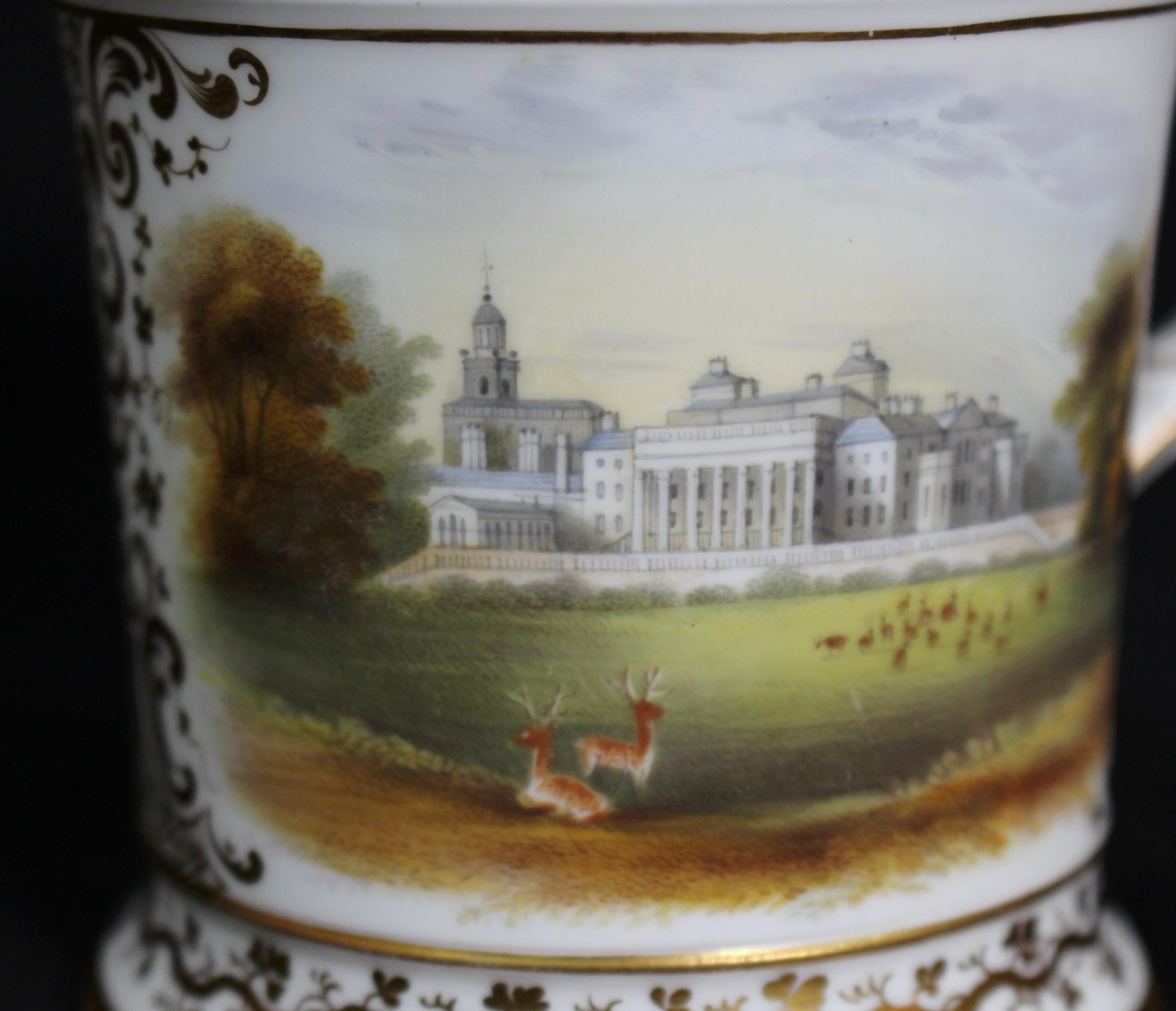 Mid-19th Century Hand-Painted Worcester Porcelain Mug George Sparks 4