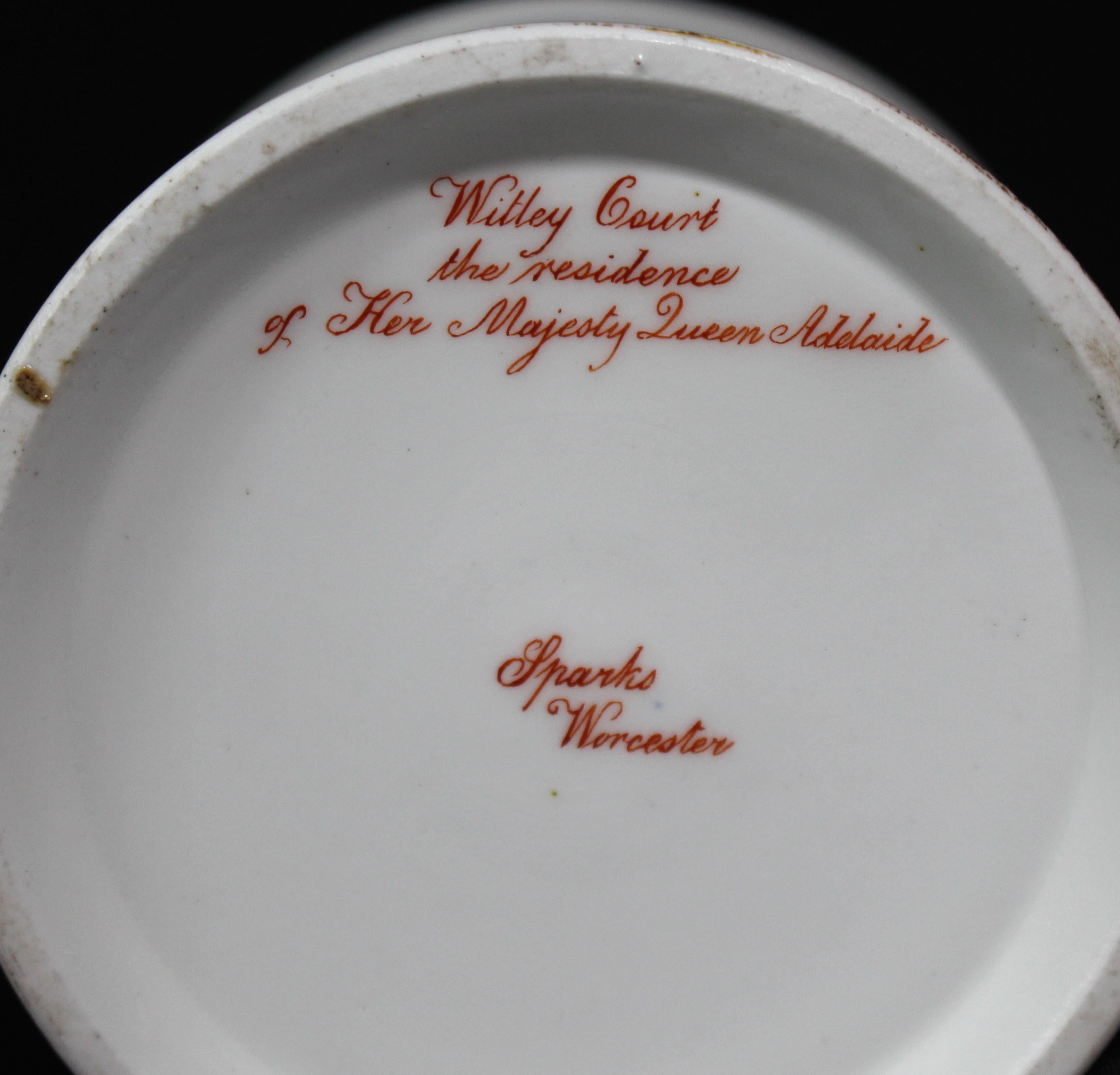 Mid-19th Century Hand-Painted Worcester Porcelain Mug George Sparks 6