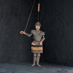Mid-19th Century Handcrafted Sicilian Marionette Knight