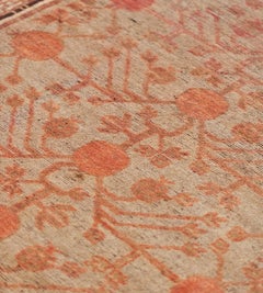 Late-19th Century Handwoven Wool Vintage Khotan Rug