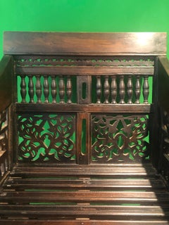 Mid-19th Century Hardwood Victorian Moorish Chair