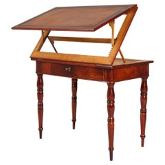 Antique Mid 19th Century High-Adjustable Architect's Table, Mahogany, France, circa 1850
