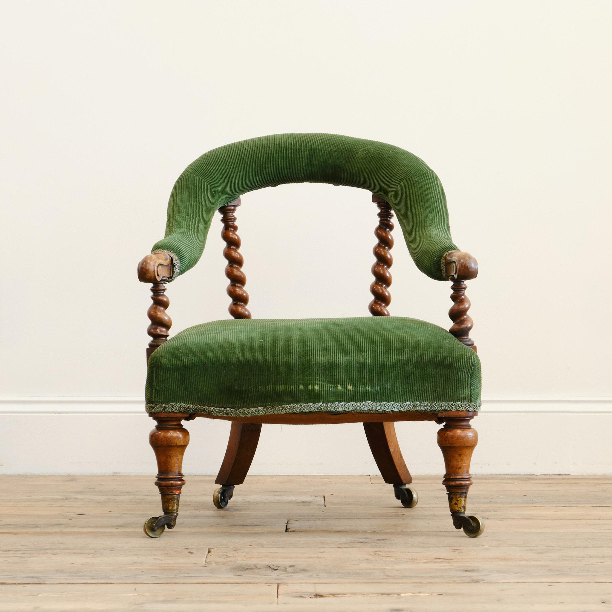 Début de l'époque victorienne Fauteuil Hindley and sons, milieu du 19e siècle en vente