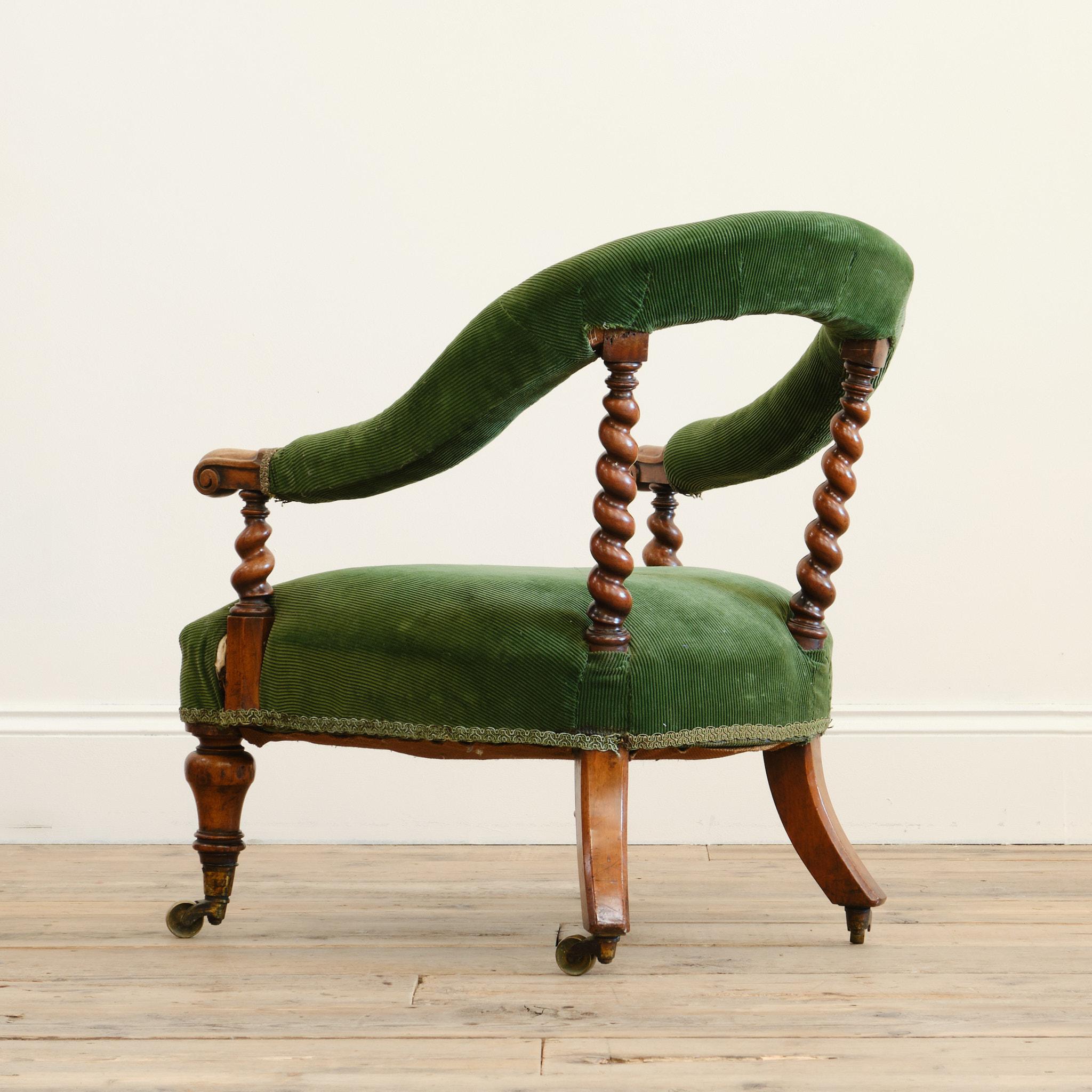 XIXe siècle Fauteuil Hindley and sons, milieu du 19e siècle en vente