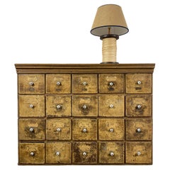 Mid-19th Century Hungarian Multi-Drawered Ironmongery Cabinet