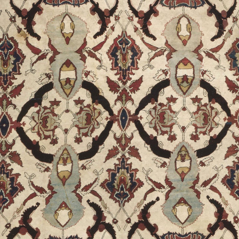 Mid-19th Century Indian Agra Rug For Sale at 1stDibs