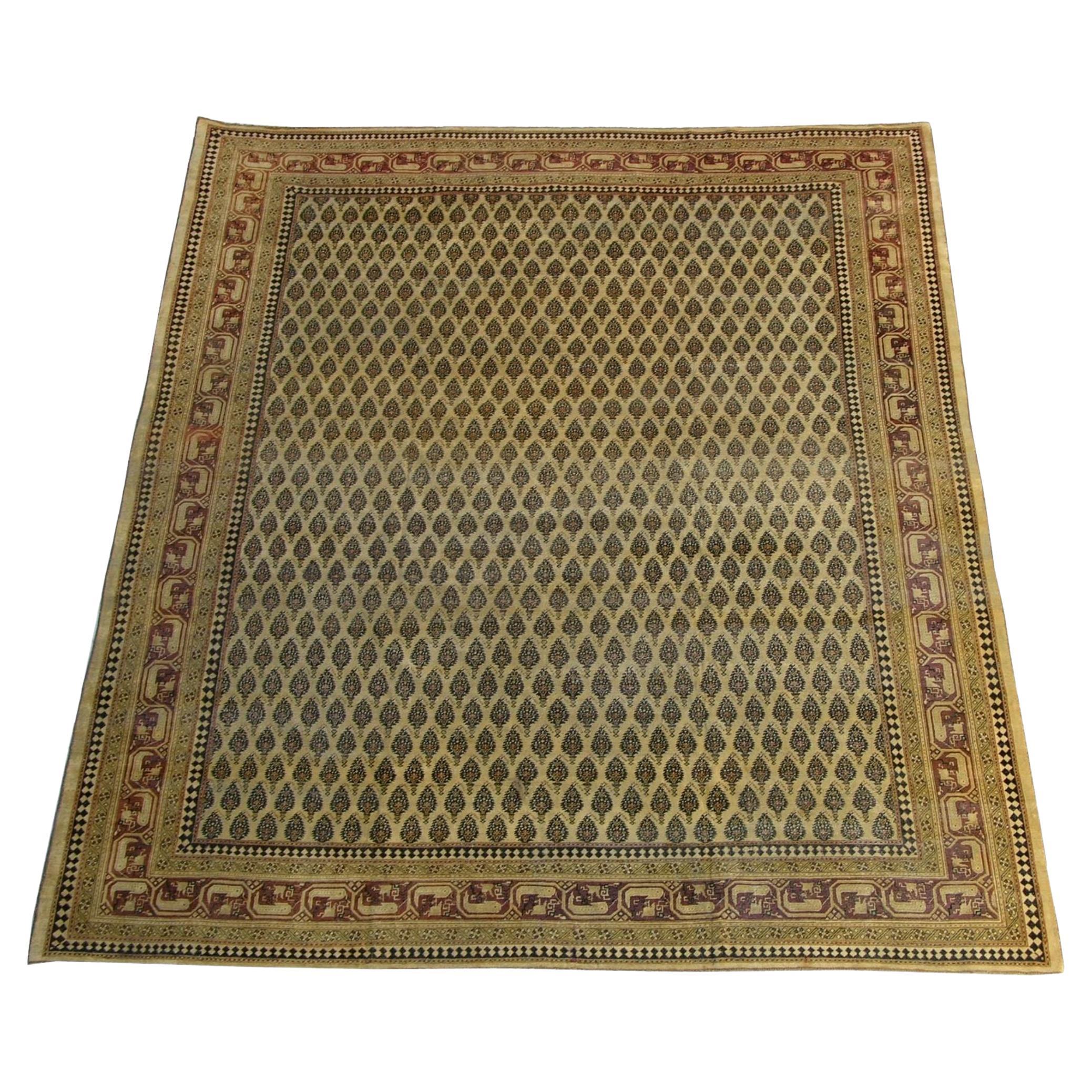 Mid-19th Century Indian Amritzar Rug For Sale