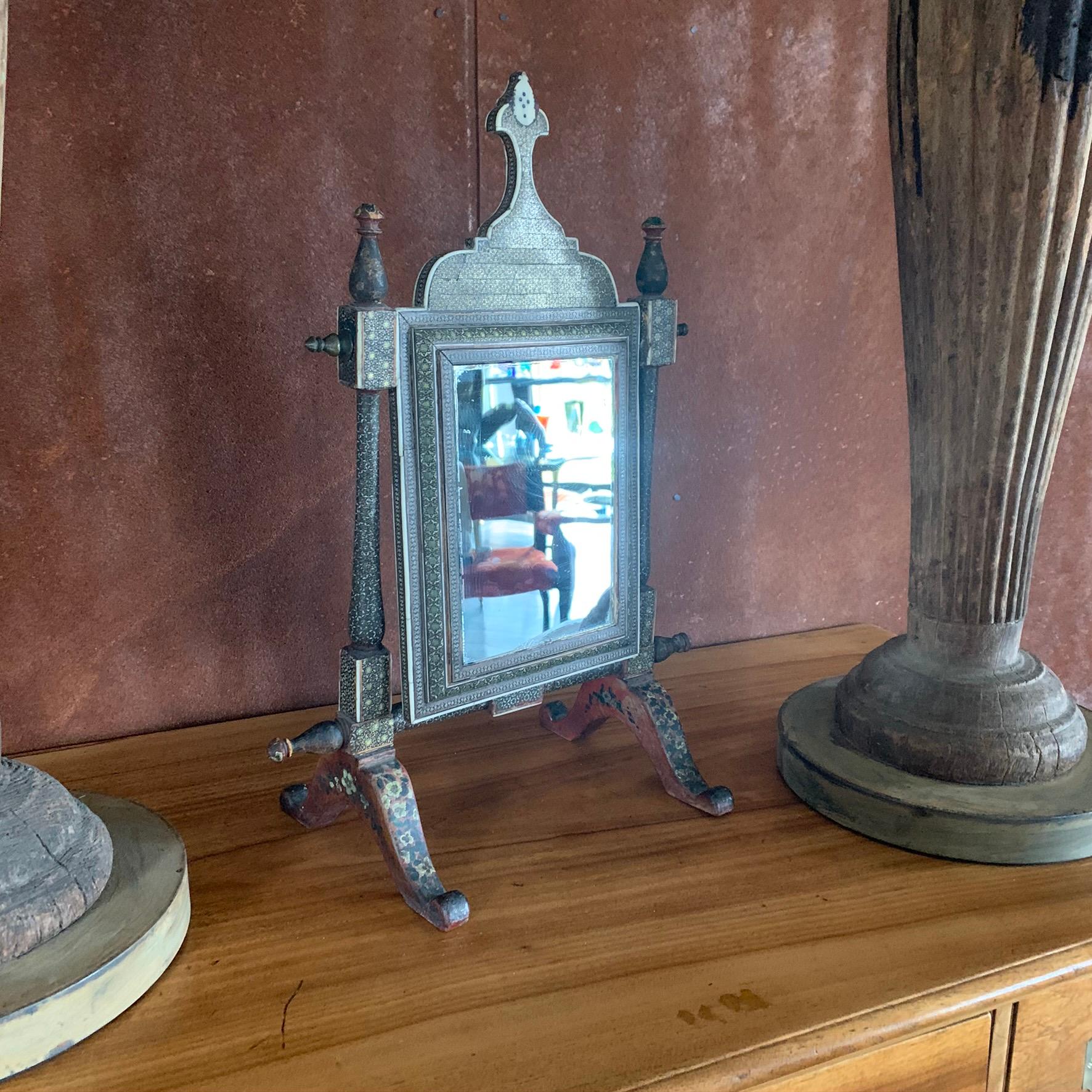 Mid-19th Century Indian Table Mirror 6