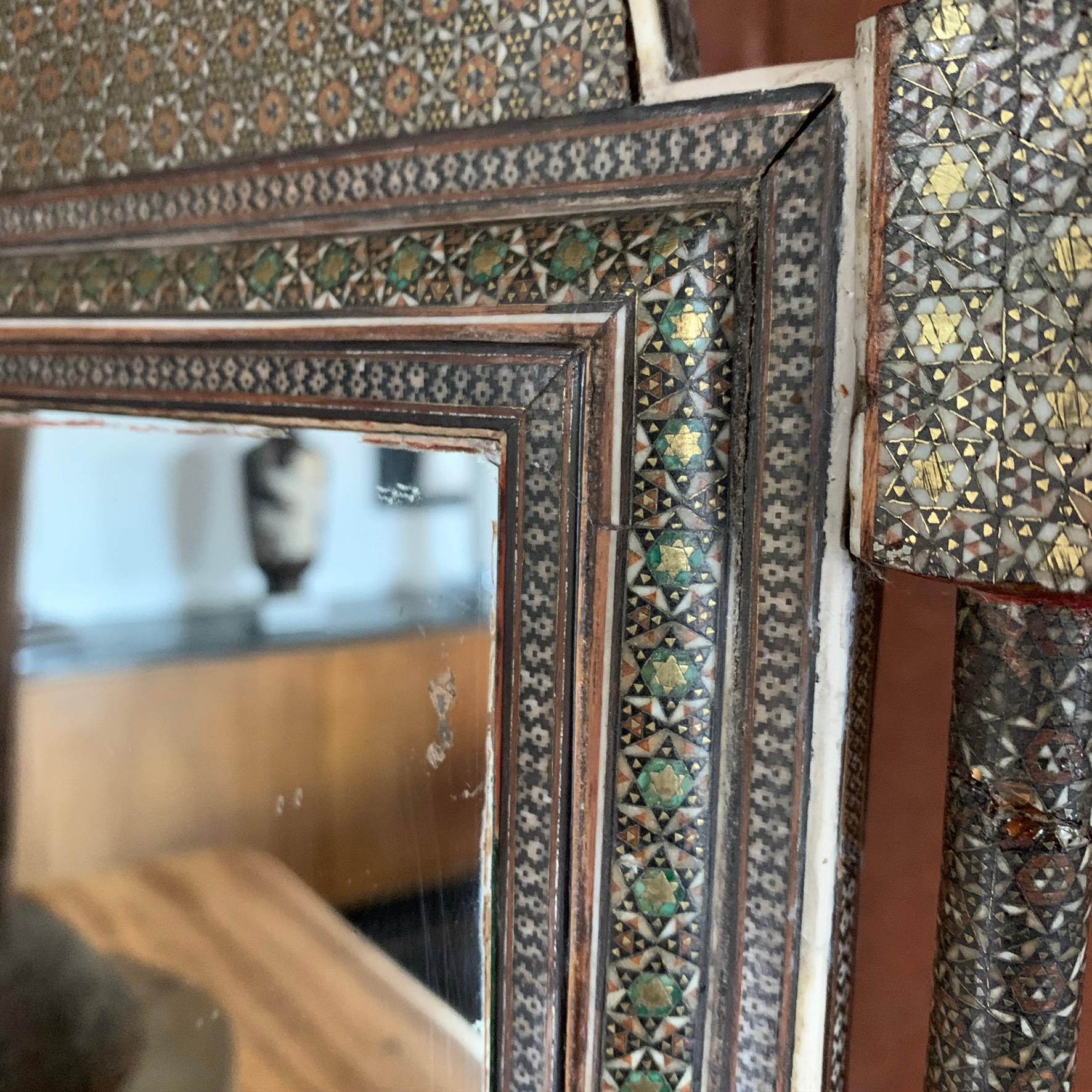 Wood Mid-19th Century Indian Table Mirror