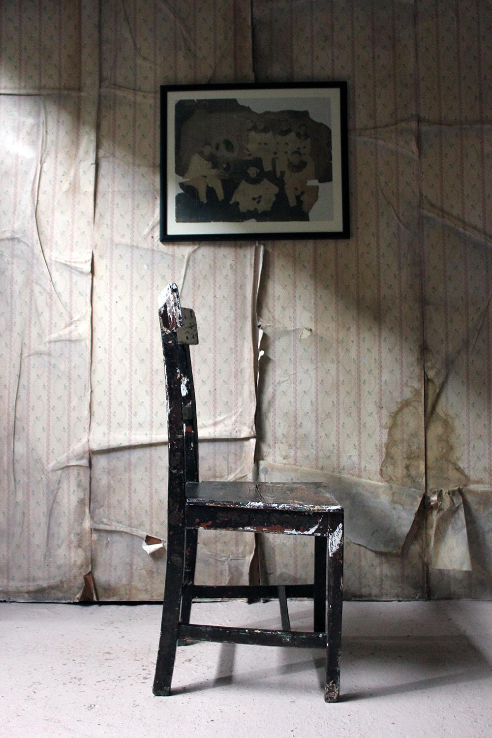 Mid-19th Century Irish Painted Carpenters Side Chair, circa 1840 7