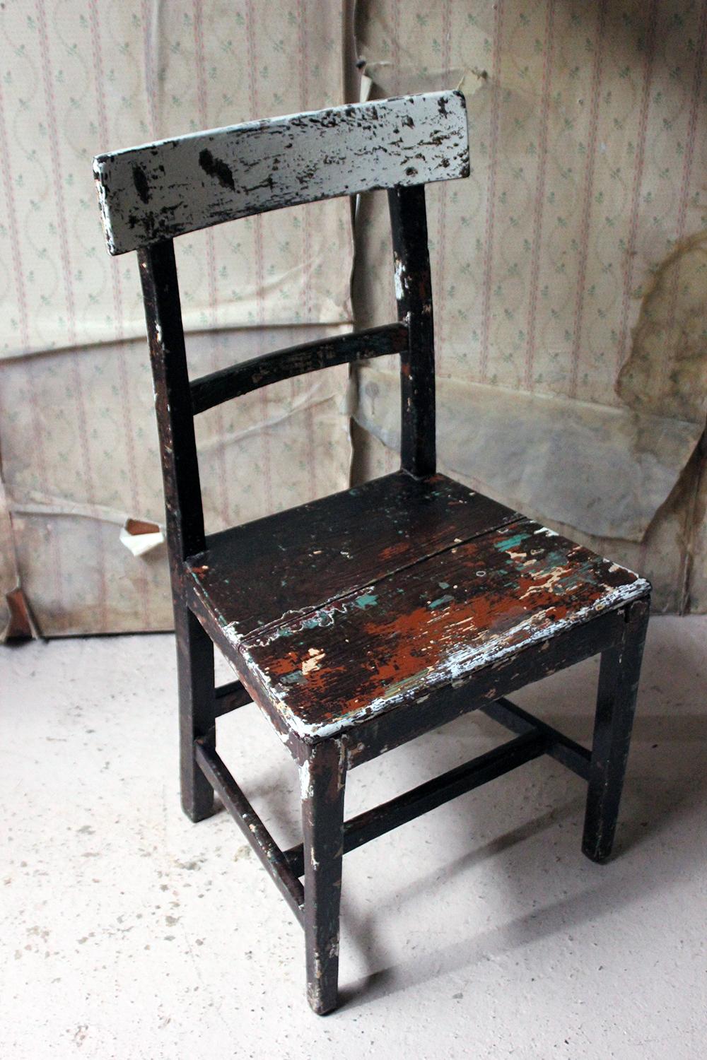 Mid-19th Century Irish Painted Carpenters Side Chair, circa 1840 8