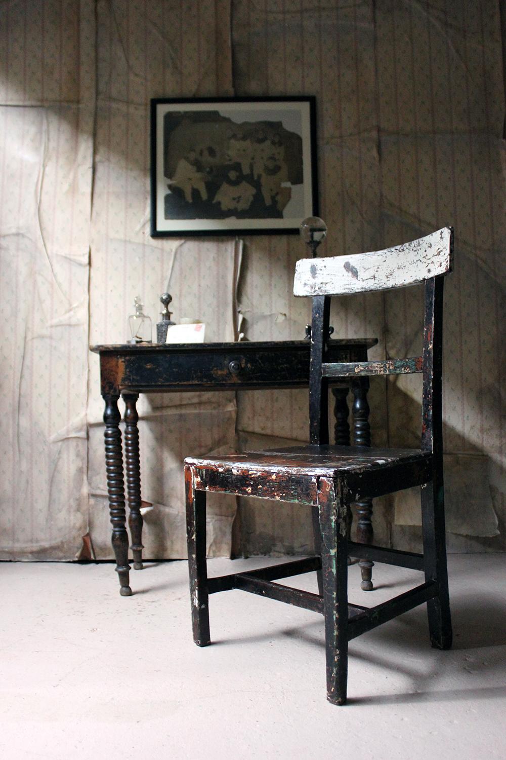 Mid-19th Century Irish Painted Carpenters Side Chair, circa 1840 10