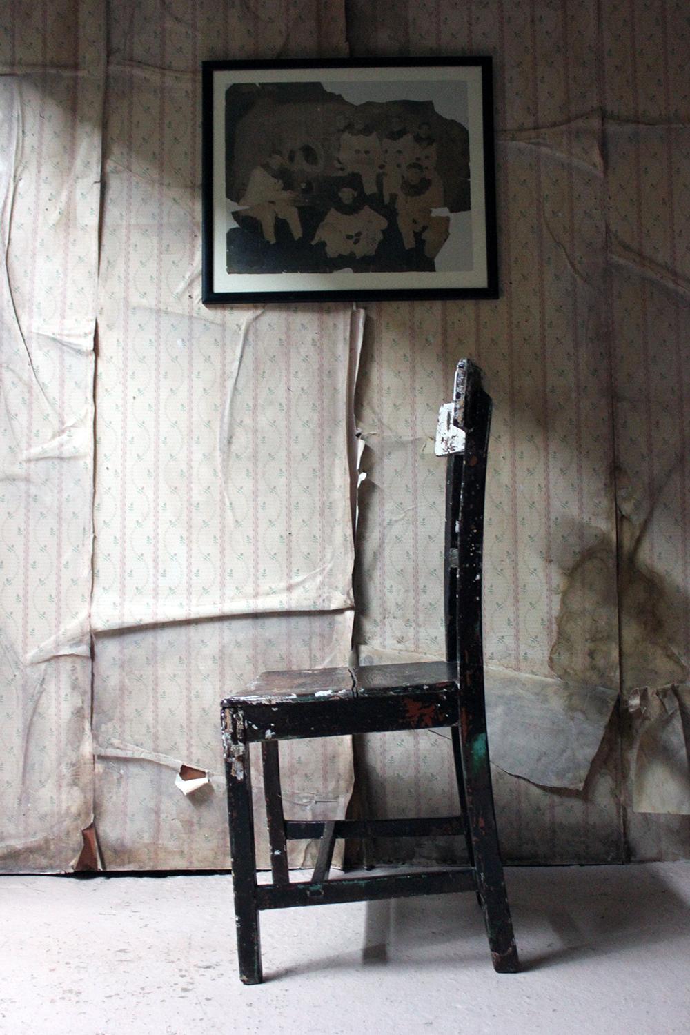 Mid-19th Century Irish Painted Carpenters Side Chair, circa 1840 3