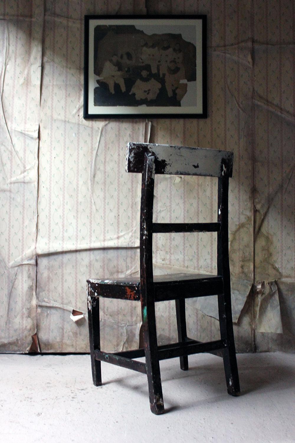 Mid-19th Century Irish Painted Carpenters Side Chair, circa 1840 4