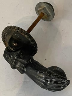 Mid 19th Century Iron Hand Door Knocker