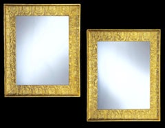 Mid 19th Century Italian Carta Dorata Framed Mirror