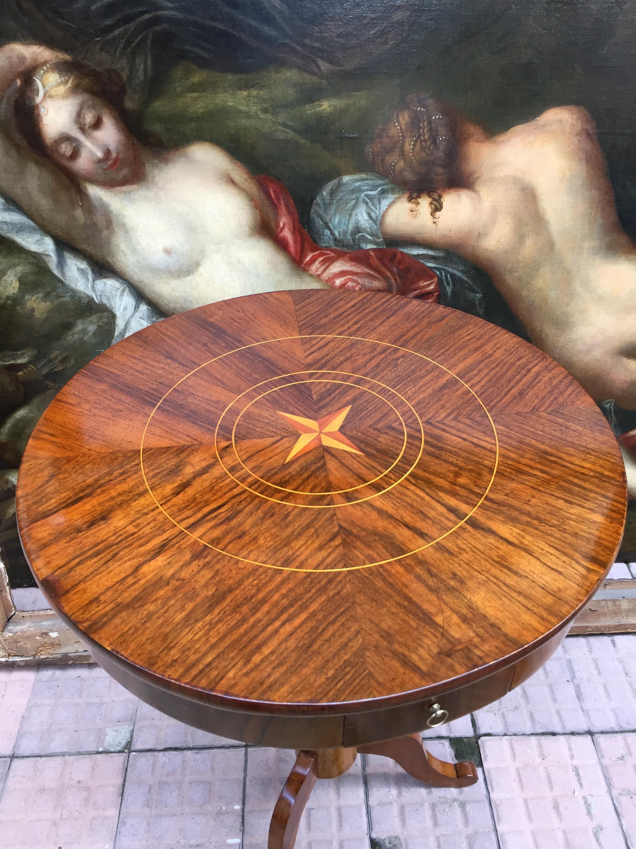 Mid-19th Century Italian Circular Gueridon Louis Philippe Centre Table 5