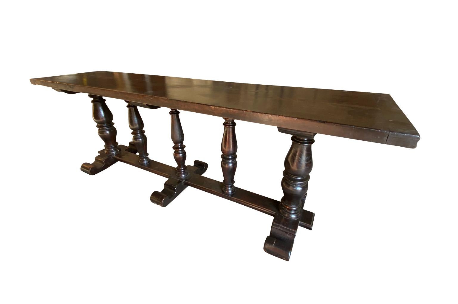 Mid-19th Century Italian Grand Scale Console Table For Sale 2