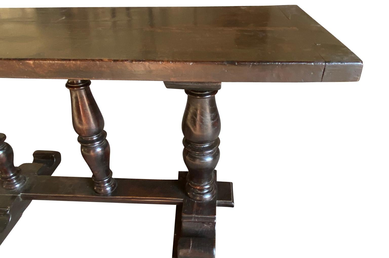 Mid-19th Century Italian Grand Scale Console Table For Sale 5