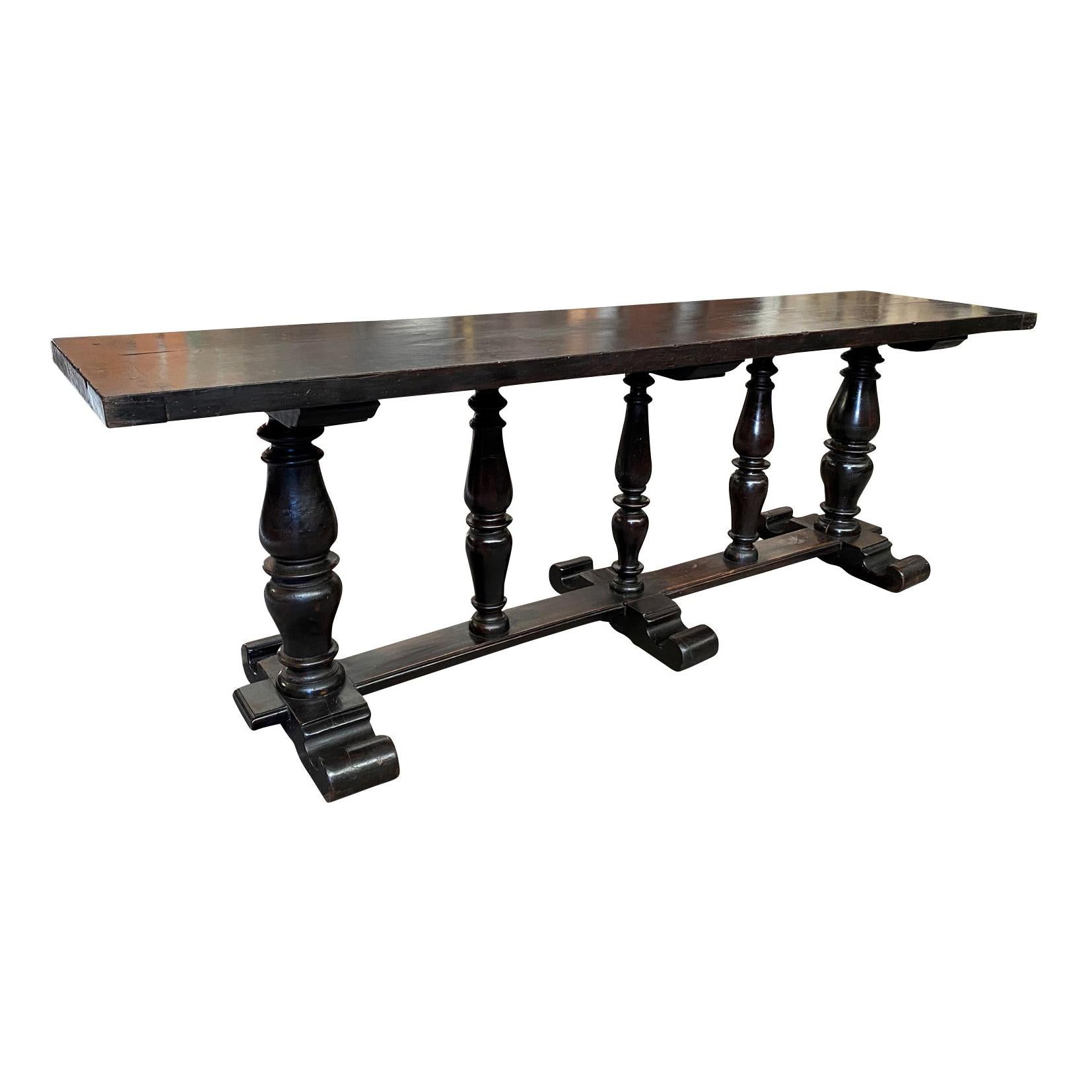 Mid-19th Century Italian Grand Scale Console Table For Sale