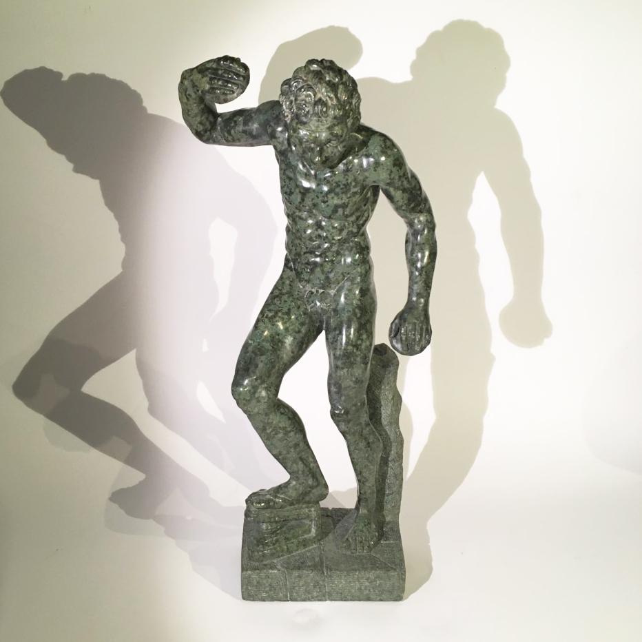 Mid-19th Century Italian Marble Sculpture of a Dancing Satyr In Good Condition For Sale In Firenze, Tuscany