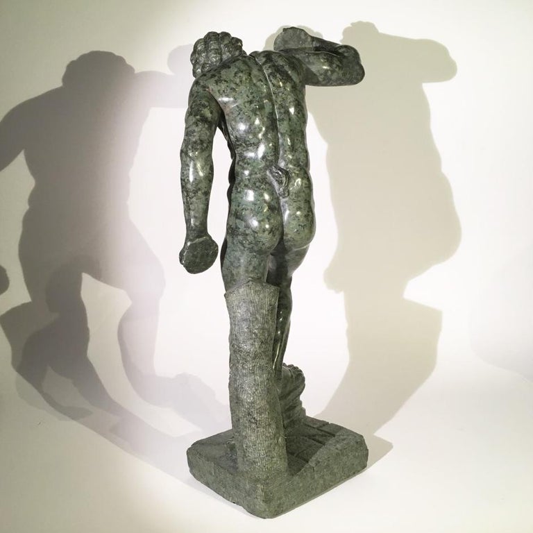 Mid19th Century Italian Marble Sculpture of a Dancing Satyr For Sale