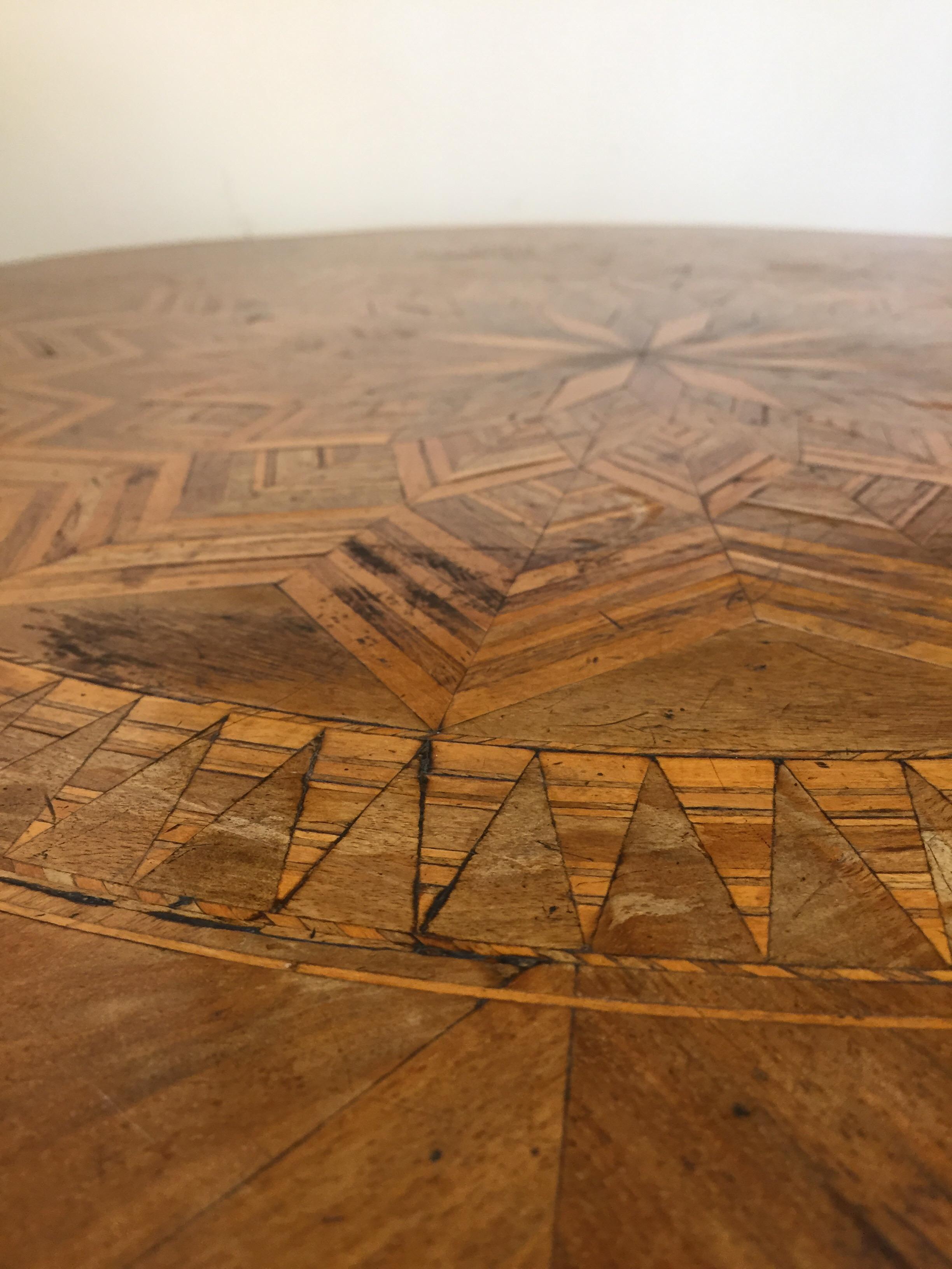 Mid-19th Century Italian Marquetry Circular Centre Table from Rolo 9