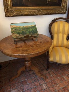 Mid-19th Century Italian Marquetry Circular Centre Table from Rolo