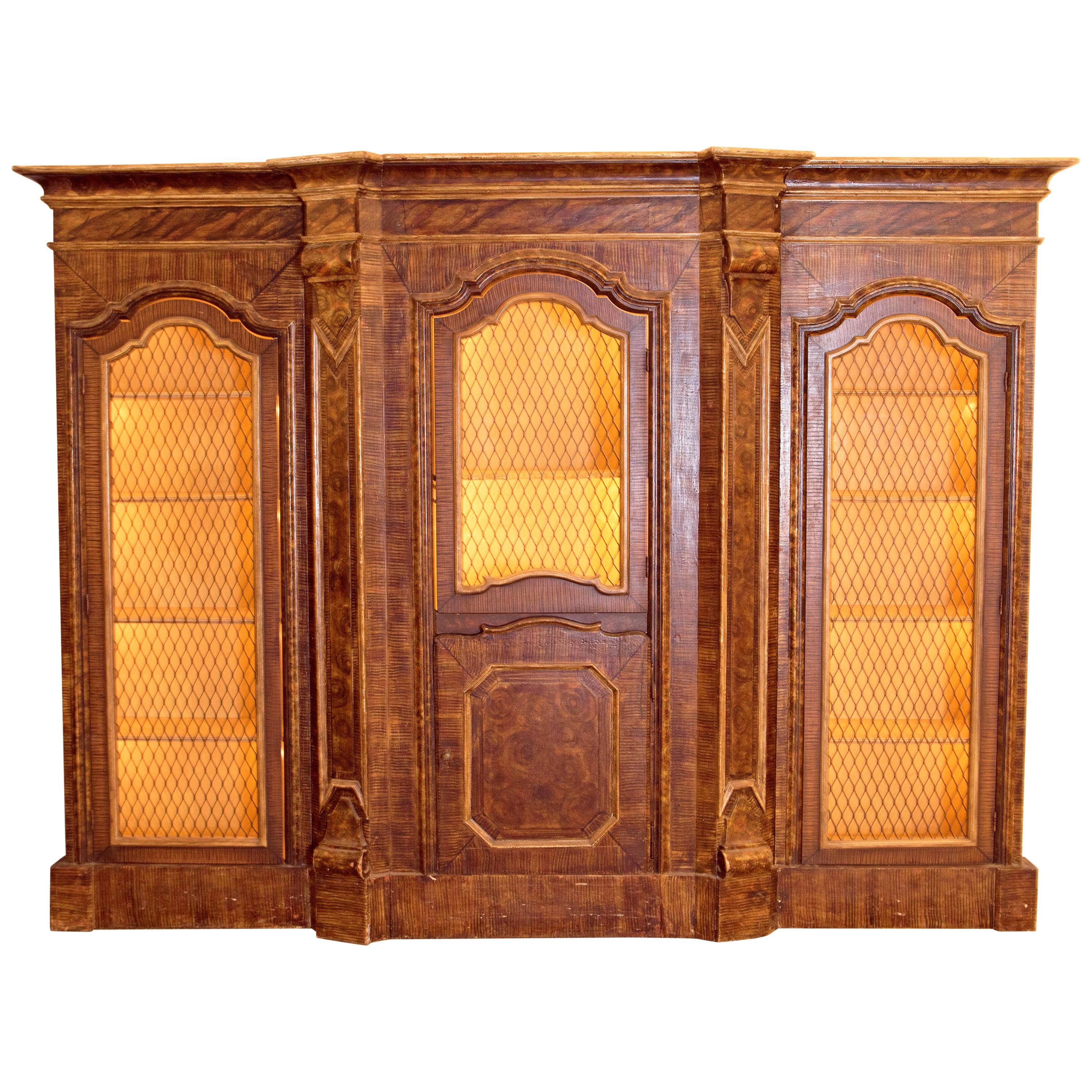 Mid-19th Century Italian Rococo Style Bookcase