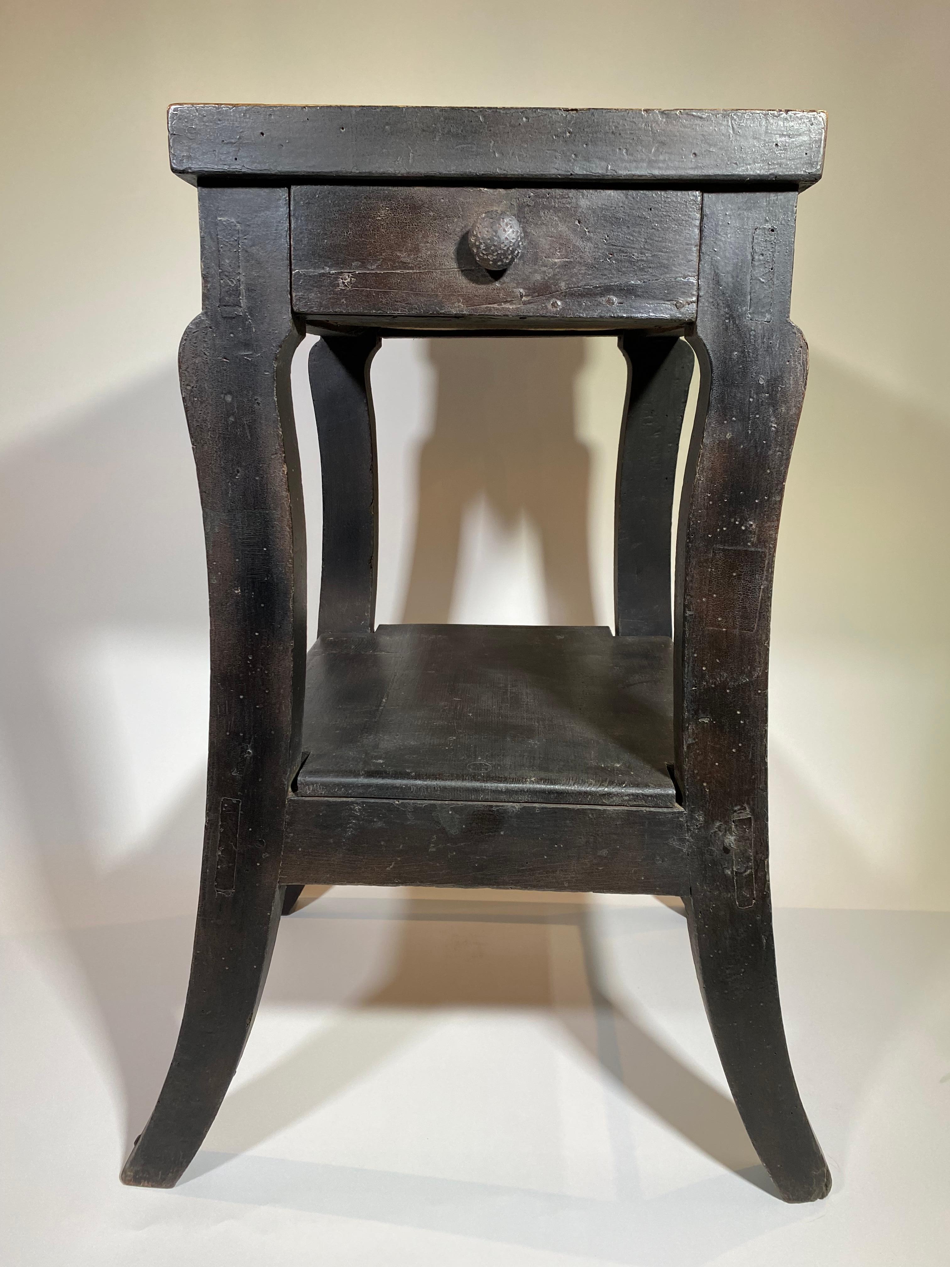 Painted Mid-19th Century Italian Side Table For Sale