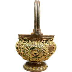 Mid-19th Century Italian Tuscan Warmer Basket