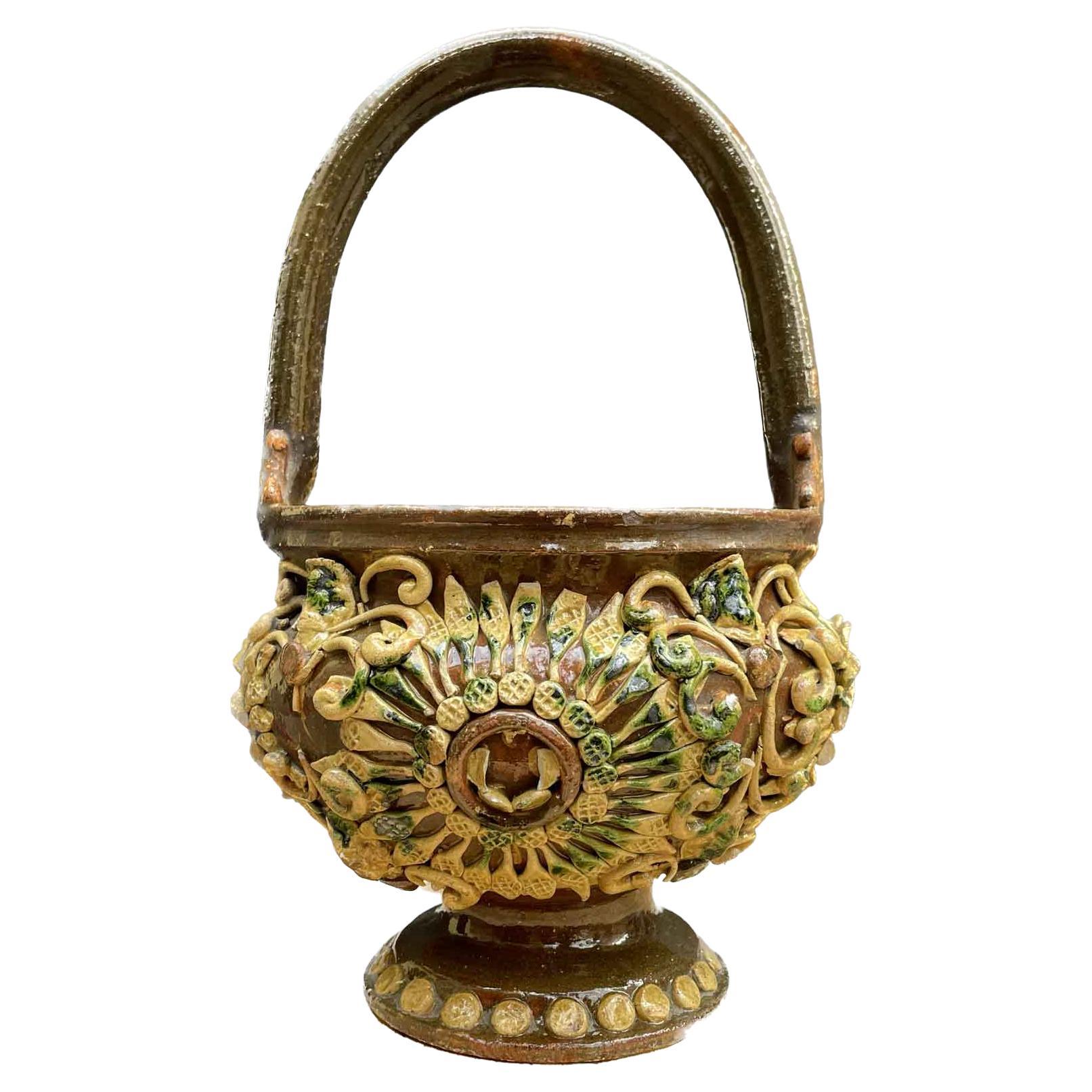 Mid-19th Century Italian Tuscan Warmer Basket