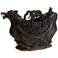 Mid-19th Century Japanese Bronze Incense Burner, Edo Period