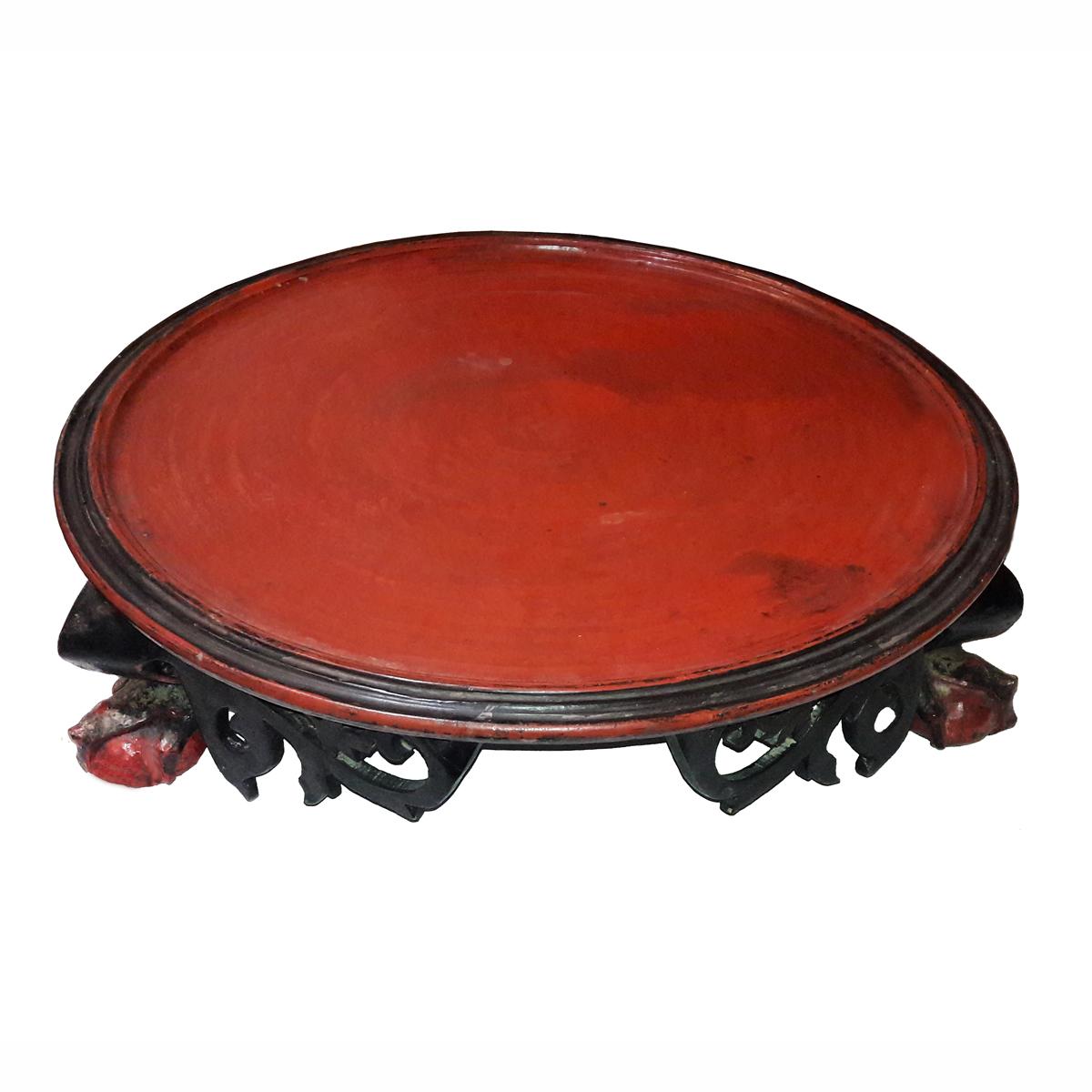 Other Mid-19th Century Lacquered Tray Table from Thailand