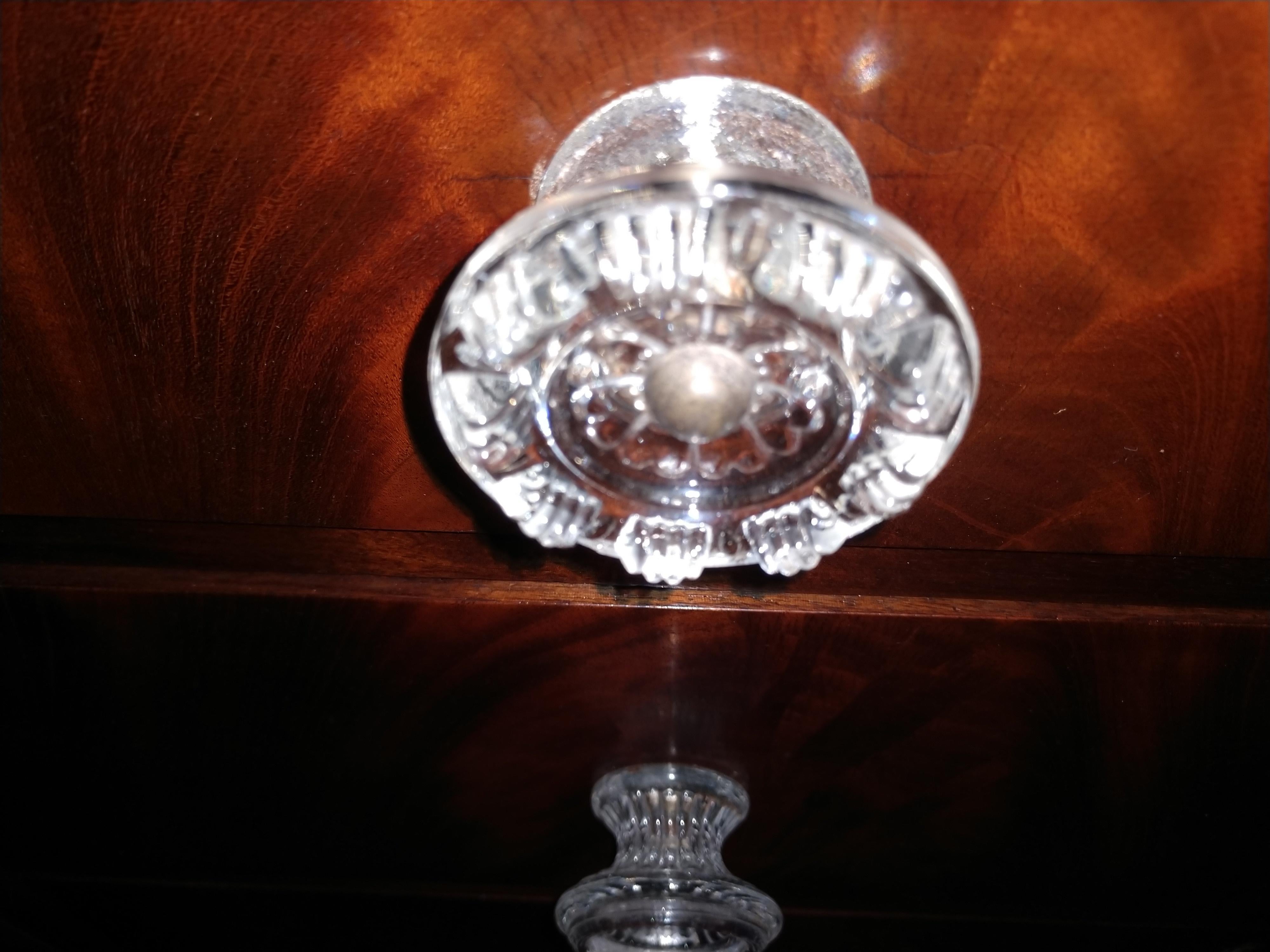 Mid-19th Century Large Empire Dresser with Mirror & Marble Top In Good Condition For Sale In Port Jervis, NY