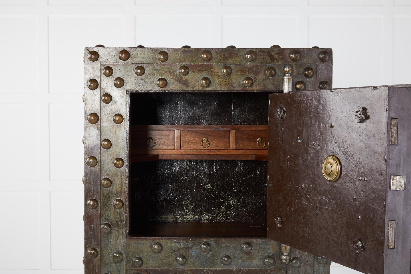 Mid-19th Century Large French Wrought Iron Safe by Magaud De Charf 5