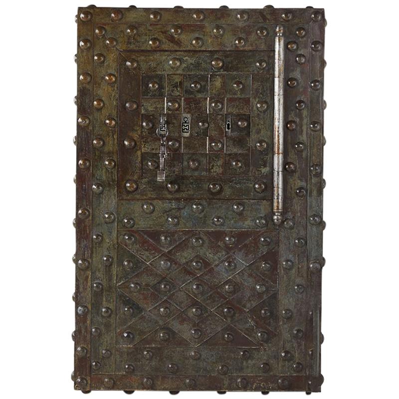 Mid-19th Century Large French Wrought Iron Safe by Magaud De Charf