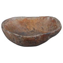 Mid-19th Century Large Swedish Root or Knot Bowl