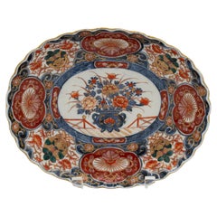 Mid 19th Century Late Edo Period Small Oval Platter