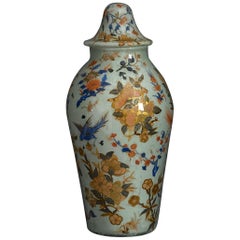 Mid-19th Century Lidded Decalcomania Vase