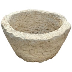Mid-19th Century Limestone Planter from France