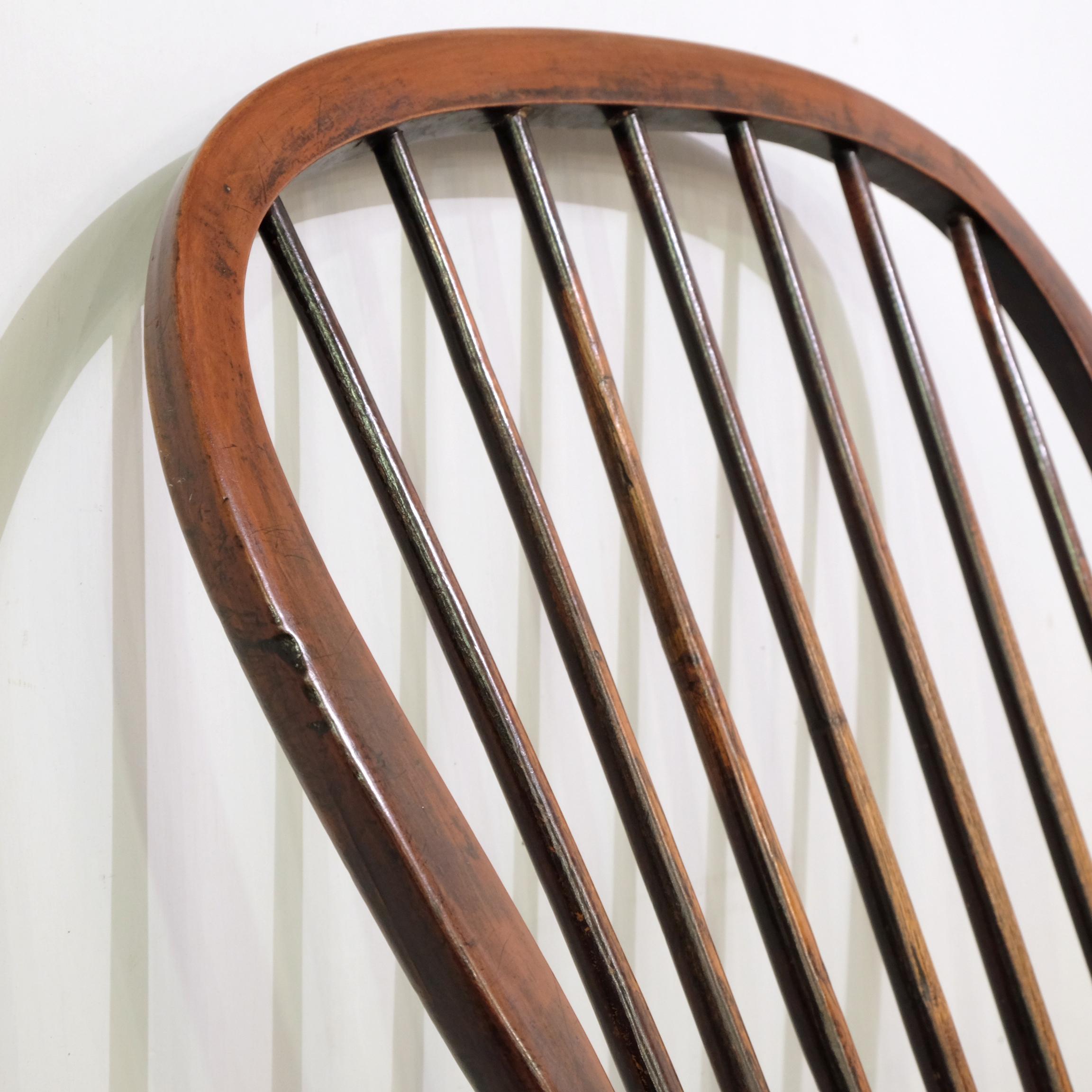 Mid-19th Century Lincolnshire Stick Back Windsor Chair in Ash and Elm, Original 1