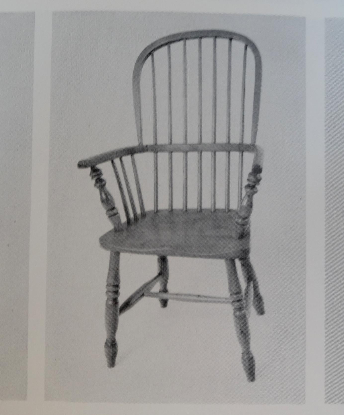 Mid-19th Century Lincolnshire Stick Back Windsor Chair in Ash and Elm, Original 3