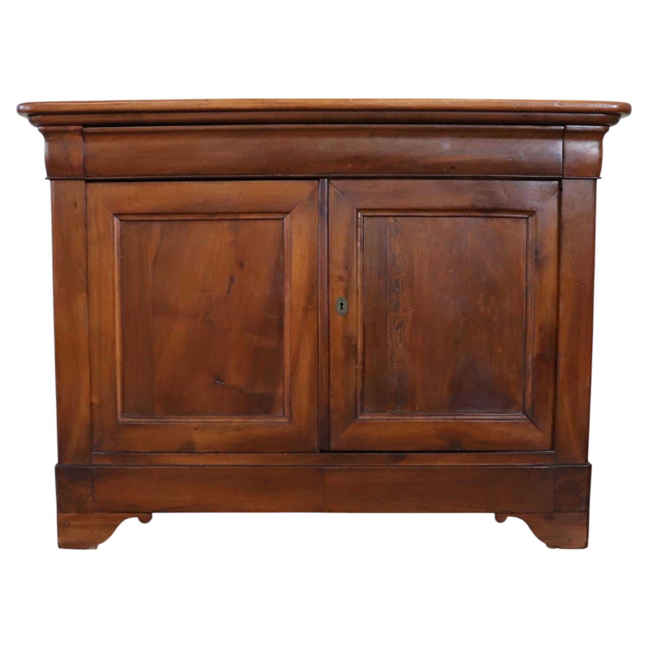 Mid 19th Century Louis Philippe Antique Buffet in Solid Walnut