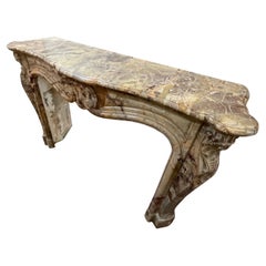 Mid 19th Century Louis XV Sarrancolin Mantel